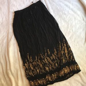 Vintage! fabulous! 80s broomstick skirt